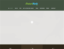 Tablet Screenshot of posturemonth.org